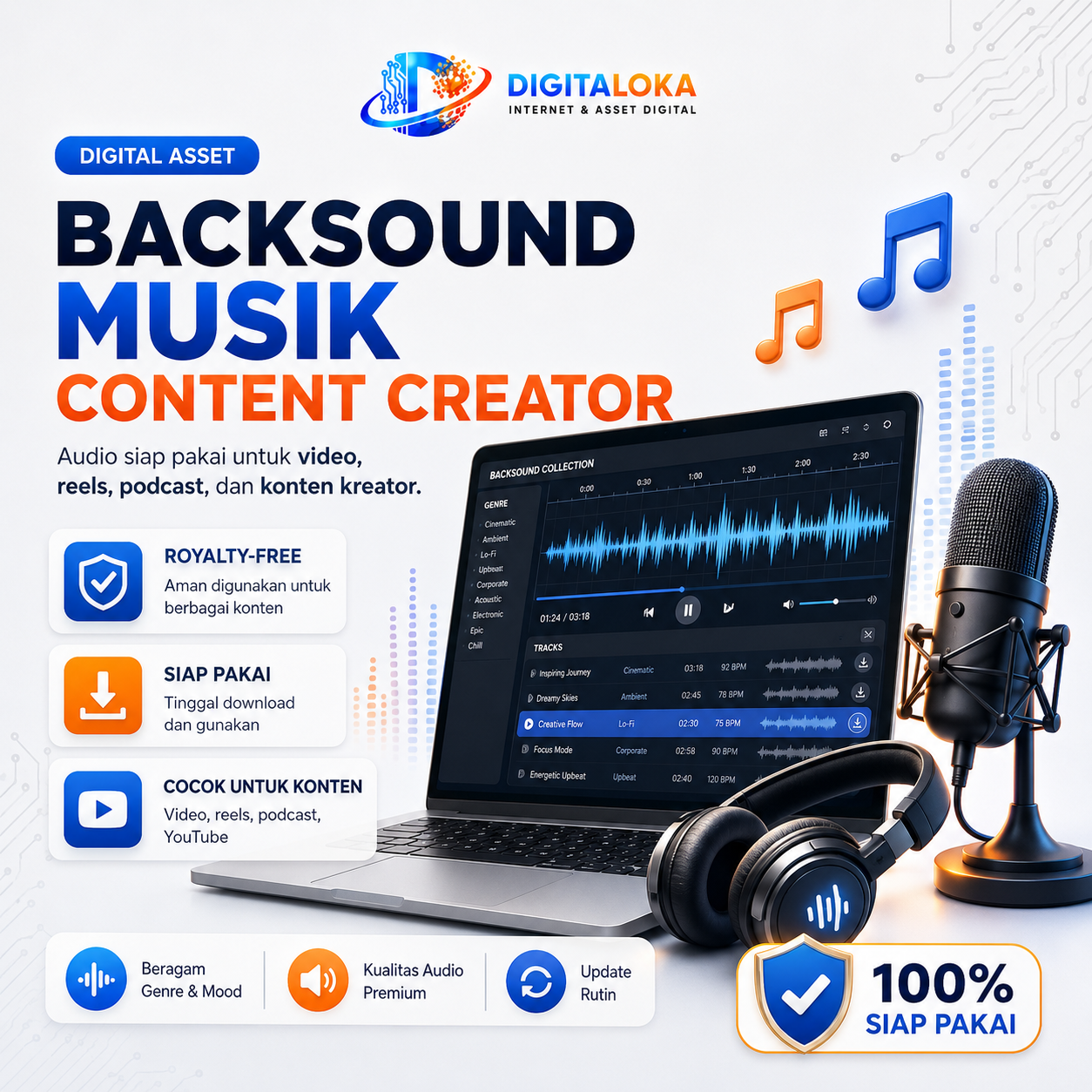 BACKSOUND MUSIK CONTENT CREATOR